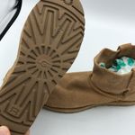 UGG  Suede Mini Ankle Chesnut Slip On Boots Womens 7 Snow Winter Tan Classic Photo 5