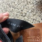 Paul Green  Wedge Sandal Size 5.5 Black Patent Leather Slip On Slide Photo 3