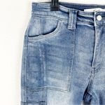 KANCAN Avery Medium Wash Straight Leg High Rise Cargo Jeans, Size 28 Blue Photo 12