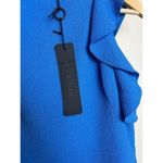 Black Halo Blue Pabla Ruffle Sheath Dress NWT Sz. 2 Photo 3