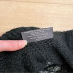 Wooden Ships Anthropologie  Black White Wool Cowl Neck Sweater Size S/M Photo 3