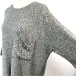 ZARA Trafaluc Gray Pearl Pocket Soft Touch
Sweater Size S Photo 5