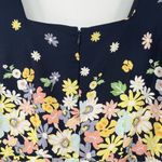 Loft  dress size 8 navy yellow daisies floral sleeveless fit and flare shift NEW Photo 5