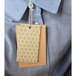 Pearl by Lela Rose Oxford Chambray Open Shoulder button up small 0. Blue Photo 8