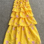 BuddyLove Yellow Tiered Maxi Dress Photo 0