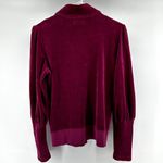 Juicy Couture Vintage  Velour Jacket USA Full-Zip Puff Sleeve Pockets Fuschia L Photo 4