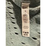 ALOHAS ALO YOGA Blue laser cutout mesh Lark workout running tank top women's size small Photo 2