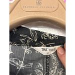 Thakoon Sz Small Black Floral Printed Short Sleeve Straight Leg Utility Jumpsuit Photo 2