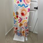 Paper Heart  Womens Summer Maxi Dress Size Medium Sun Stars Floral Sexy Back. B19 Photo 5