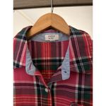 Crown & Ivy  Plaid Flannel Women's Red Pink Size Small Photo 2