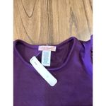 Karen T Design Balloon Long Sleeve mini bodycon fitted Sweater Dress Purple S Photo 7