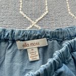 Ella Moss Womens Blue Chambray Off-The-Shoulder Drawstring Romper M BHFO 5067 Photo 3