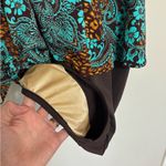 Maxine of Hollywood  Turquoise and Chocolate Brown One Piece Swimsuit - Size 18 Photo 5