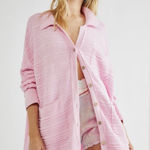 Free People Pink 100% Cotton Sweater Photo 0