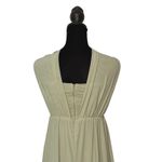 Lulus  Sage Green Convertible Strapless Maxi Dress Formal Wedding Guest Gown Sz S Photo 6