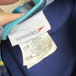 Speedo Blue Laser Stripe Recordbreaker Performance Swimsuit Scuba Size 12 Photo 4