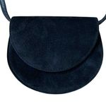 Ande vintage women's black suede and gold handbag shoulder bag crossbody formal Photo 0
