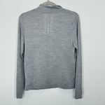New Balance Women's Heather Gray Quarter Zip Long Sleeve Running Top NWT Photo 3