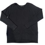 Athleta NWT Black Oversized Chunky Crewneck Sweater Size S Photo 5