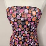 NWOT MISCREANTS Cupid Lace Mini Dress in Orange and Pink Floral, UK 12 (US 8) Black Photo 3