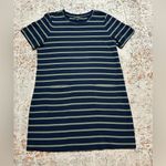 Banana Republic  striped t-shirt dress with front pockets size XL blue green Photo 10