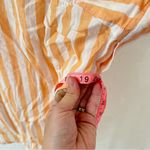 LOLA RIVER Orange White Striped Resort Casual Button Up Short Sleeve XS Photo 6