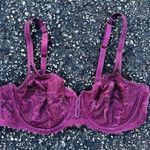 Auden Women's 34B Unlined Lace Balconette Coverage Underwire Bra Red Sexy NWOT Size undefined Photo 0