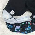 MD Ruffle Blk bright floral swimsuit tankini top Size M Photo 3