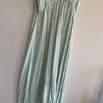 Kiwi & Punch Green and White High Low Maxi Dress Photo 0