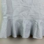 NWT Pamela Roland Pinstripe Mermaid Mini Skirt 6 White Photo 2