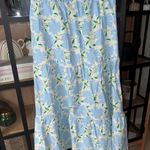 Who What Wear  hydrangeas print wrap maxi skirt ruffle tiered midi plus floral Photo 2