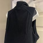 Lands' End Land’s End Women’s Black Full Zip-Up Fleece Mock Neck Vest with Pockets- Medium Photo 10