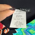 Carole Little 2 Piece Set Long Sleeve Top w/ Shorts Multicolor Size 14 Vintage Black Photo 5