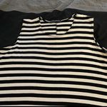 Brandy Melville  striped black white mini relaxed pyramid dress, one size boho Photo 8