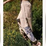 NWOT Free People Movement Baller Embroidered Pants Pacific Sand Size XS & Small Blue Photo 1