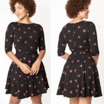 Unique Vintage  Black & Red Bows Stephanie Dress Photo 1
