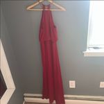 Lulus Red High Neck pleated maxi dress Size XS Photo 4