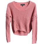 Almost Famous High Low Lace Up Sweater Dusty Rose Size Small Photo 0