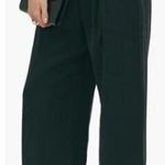 Reformation Mason High Waisted Pleated Wide Leg Trouser Pants Black Women's 0 Photo 0