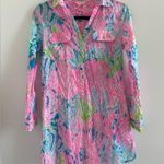 Lilly Pulitzer Captiva Tunic Dress/Cover-Up In Let’s Cha Cha Print Size XS Photo 2