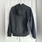 Carhartt Womens Relaxed Fit Midweight Logo Sleeve Graphic Hoodie Black - XS Photo 1