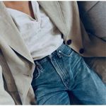 ZARA ✨ Oversized Linen Blend Light Heather Long Sz Large Blazer Coat✨ Photo 2