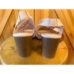 dexflex comfort  Block Heel Sandals Faux Suede Open Toe NWT Shoes Size 11 Read Photo 3