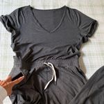 Vuori  Gray V-Neck Jumpsuit Photo 3