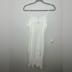 Elegant White Spaghetti Strap Dress Size L Photo 3