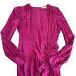 Veronica Beard Weiss Magenta Pink Wrap Silk Blend Jacquard Midi Dress Size 6 NWT Photo 2