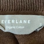 Everlane Women's Brown Knit Crew Neck Long Sleeve Pullover Sweater Top Size S Photo 2