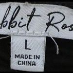 Rabbit Rose black multi floral ruched midi skirt Photo 5