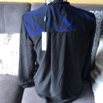 Tahari  Blueberry and Black See Through Blouse Photo 4