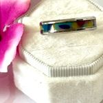 Multicolored Abalone Shell Ring, Size 10 Multiple Photo 1